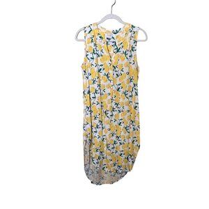 Cupio Sleeveless Lemon Print‎ Dress L/G Novelty Vaction Summer